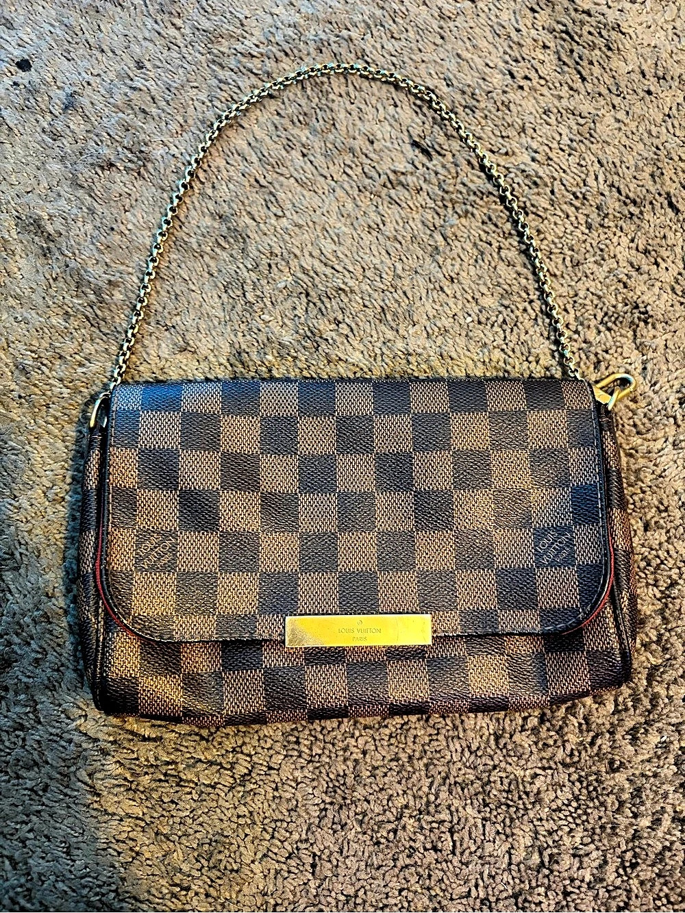 louis vuitton Damier Ébène canvas pattern bag